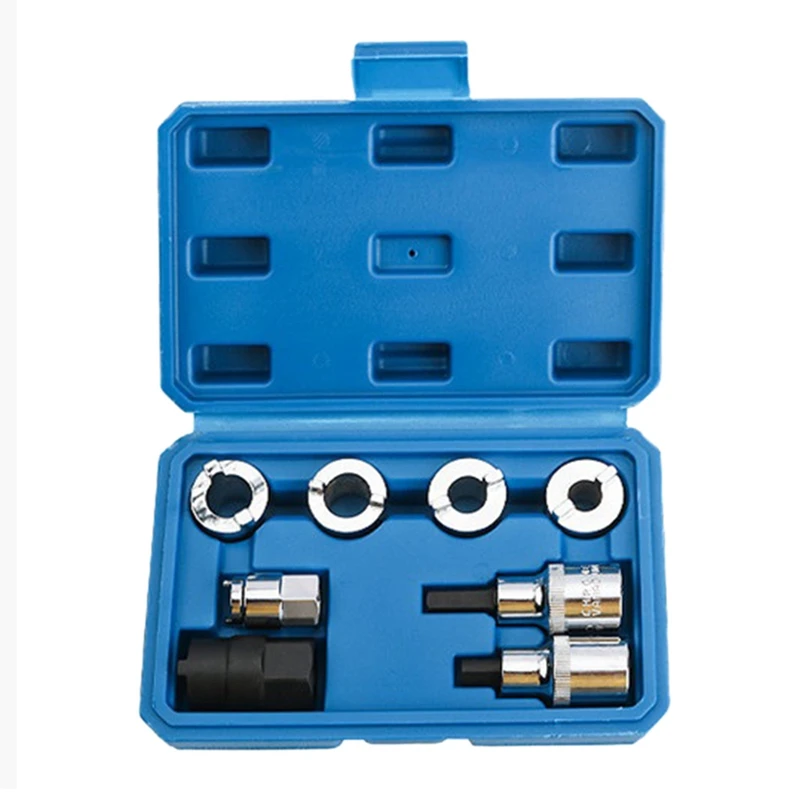 HOT-8Pcs/Set Shock Absorber Dismantle Tools Suspension Strut Spreader Socket Sleeve Removal Install Kit Damping Screw
HOT-8Pcs/Set Shock Absorber Dismantle Tools Suspension Strut Spreader Socket Sleeve Removal Install Kit Damping Screw