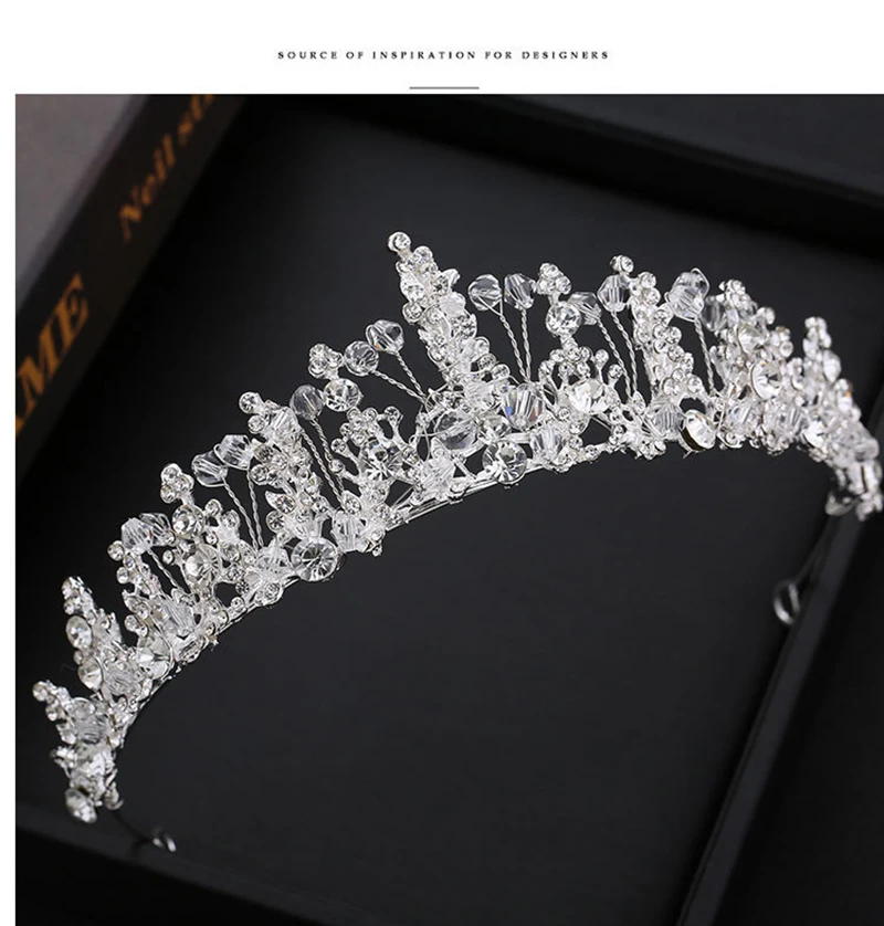 Silver Bride Tiaras and Crown Headdress Hair Accessories For Women Wedding Bridal Headpiece Crystal Rhinestone Party Crown
Silver Bride Tiaras and Crown Headdress Hair Accessories For Women Wedding Bridal Headpiece Crystal Rhinestone Party Crown
