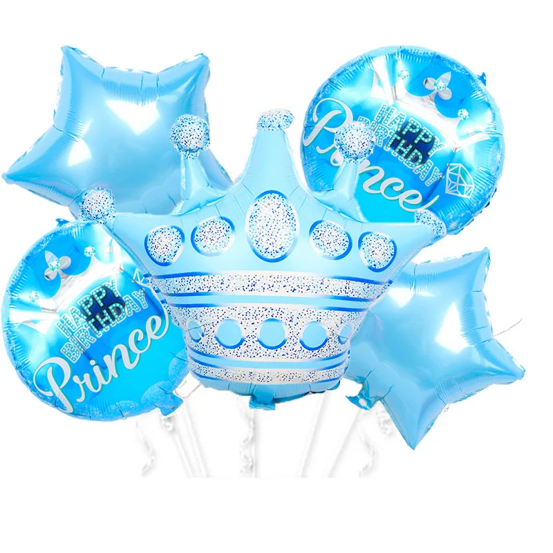 Crown Blue Birthday Balloons 5 Piece Combination Children's Toys Birthday Party Decorations Wholesale 
Crown Blue Birthday Balloons 5 Piece Combination Children's Toys Birthday Party Decorations Wholesale