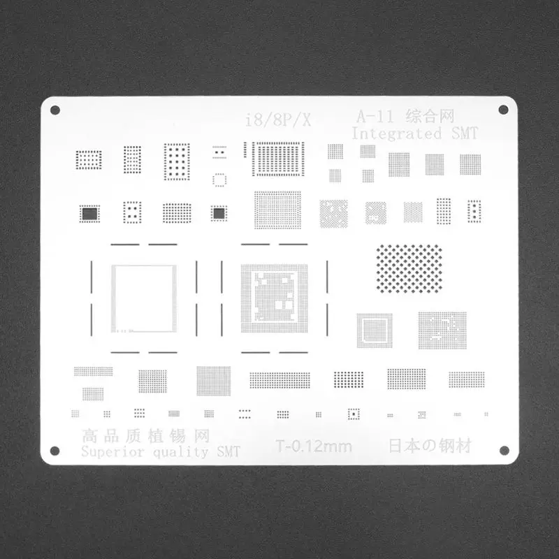 2D A11 IC чип NEC и BGA реболлинг набор шарики припоя шаблон для iPhone 8/8Plus/х материнская