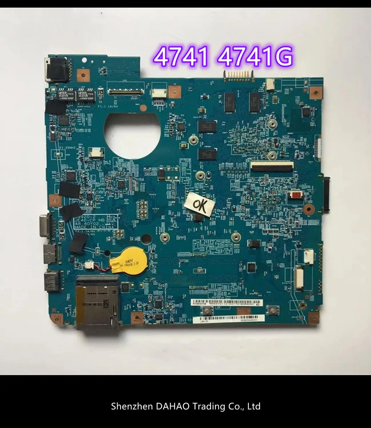 HM55 MBR7P01003 Laptop mothebroard For ACER 4741 4741G NV49C MS2303 MS2306 48.4GY02.031 with graphics card chips
HM55 MBR7P01003 Laptop mothebroard For ACER 4741 4741G NV49C MS2303 MS2306 48.4GY02.031 with graphics card chips