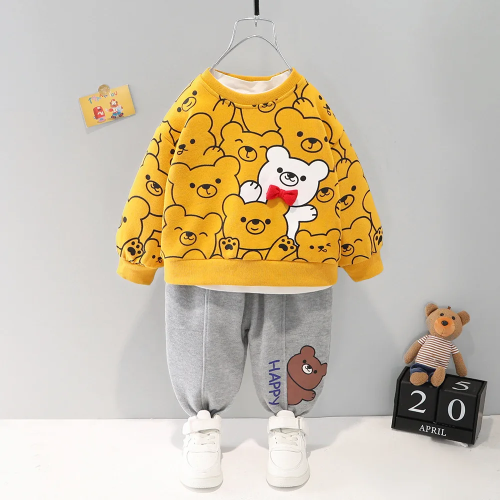 Newborn Boy Sets Spring Infant Long Sleeve Cartoon Sweatshirt+Pants Two Piece Kids Suit Korean Toddler Sports Casual Baby Outfit
Newborn Boy Sets Spring Infant Long Sleeve Cartoon Sweatshirt+Pants Two Piece Kids Suit Korean Toddler Sports Casual Baby Outfit