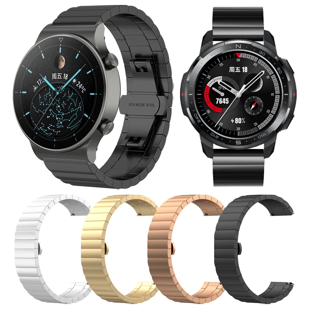 Ремешок для часов HUAWEI GT 2 Pro GT2, металлический браслет с застежкой-бабочкой, аксессуары для часов Honor Watch GS Pro / ES
Ремешок для часов HUAWEI GT 2 Pro GT2, металлический браслет с застежкой-бабочкой, аксессуары для часов Honor Watch GS Pro / ES