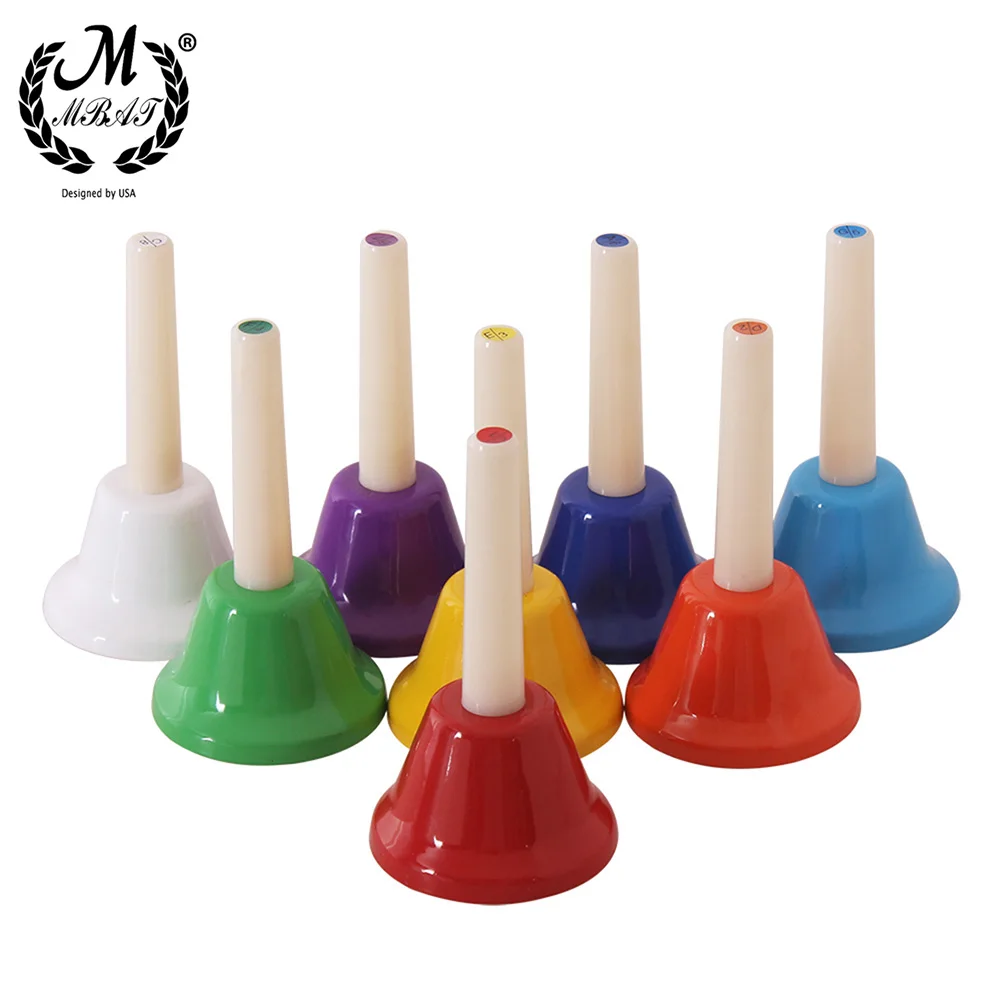 M MBAT Orff 8-Note Hand Bell Children Baby Early Education Handbell Percussion Instrument Christmas Birthday Gifts Musical Toys
M MBAT Orff 8-Note Hand Bell Children Baby Early Education Handbell Percussion Instrument Christmas Birthday Gifts Musical Toys