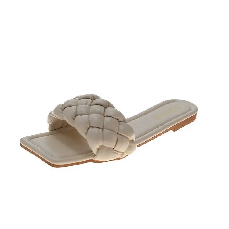 Slippers Casual Square Toe Shoes Woman 2021 Pantofle Low Luxury Flat New Soft Slides Hoof Heels TPR Rome Basic Fabric PU
Slippers Casual Square Toe Shoes Woman 2021 Pantofle Low Luxury Flat New Soft Slides Hoof Heels TPR Rome Basic Fabric PU