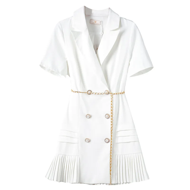 Dress East Gate Women's White Suit Dress 2021 Summer New Light Mature Adult Pleated Skirt
Dress East Gate Women's White Suit Dress 2021 Summer New Light Mature Adult Pleated Skirt