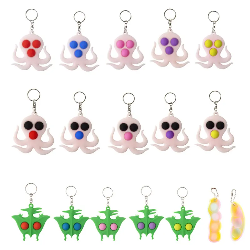 Small Kids Adult Antistress Toy Keychain Cartoon Push Bubbles Fidget Sensory Toy for Children Decompression toy
Small Kids Adult Antistress Toy Keychain Cartoon Push Bubbles Fidget Sensory Toy for Children Decompression toy