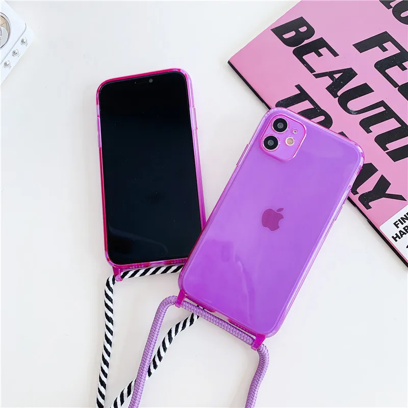 Transparent Fluorescence Phone Case Crossbody Necklace Cord Lanyards With Rope For iPhone 6 6S 7 8 Plus X XR XS 11 Pro Max Cover
Transparent Fluorescence Phone Case Crossbody Necklace Cord Lanyards With Rope For iPhone 6 6S 7 8 Plus X XR XS 11 Pro Max Cover