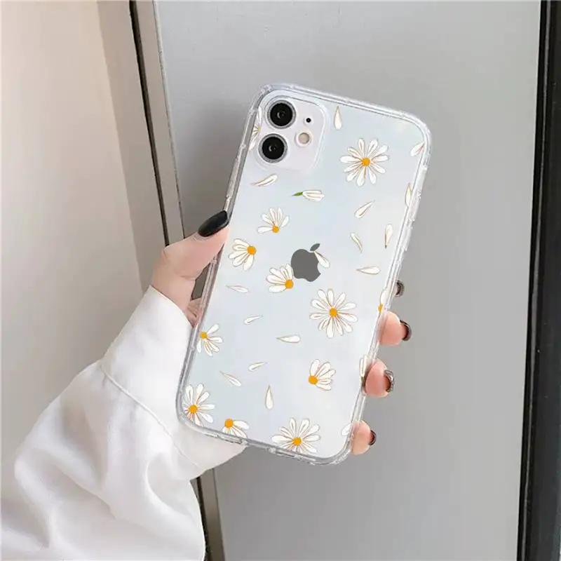 Summer daisy flowers fashion Phone Case Transparent for iPhone 11 12 mini pro XS MAX 8 7 6 6S Plus X 5S SE 2020 XR
Summer daisy flowers fashion Phone Case Transparent for iPhone 11 12 mini pro XS MAX 8 7 6 6S Plus X 5S SE 2020 XR