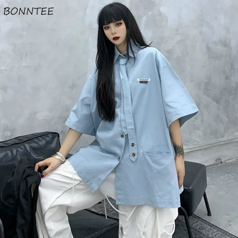 Женские рубашки, летние, простые, консервативный стиль, Bf пара, свободные, повседневные, негабаритные, минималистичные, половина рукава, отл...
Женские рубашки, летние, простые, консервативный стиль, Bf пара, свободные, повседневные, негабаритные, минималистичные, половина рукава, отл...