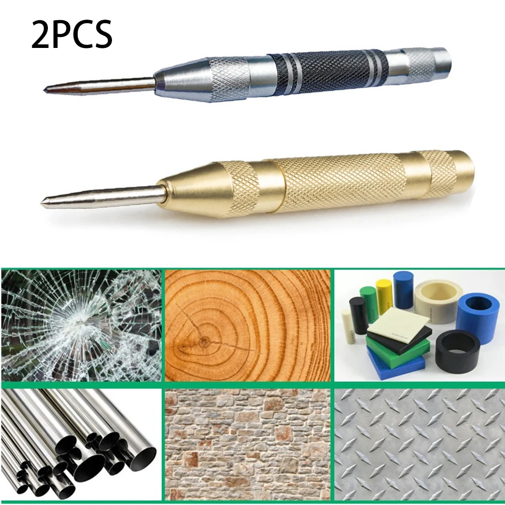 2pcs Automatic Spring-Type Center Punch Locator Positioner Woodwork Tool Hand Tools 2*Center Punch Positioner Punches
2pcs Automatic Spring-Type Center Punch Locator Positioner Woodwork Tool Hand Tools 2*Center Punch Positioner Punches