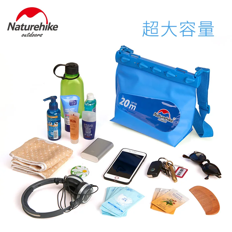 Naturehike Outdoor Sports Driving Multifunctional waterproof Pouch 20m Underwater Sundries Pouch Shoulder Dry PVC Case
Naturehike Outdoor Sports Driving Multifunctional waterproof Pouch 20m Underwater Sundries Pouch Shoulder Dry PVC Case