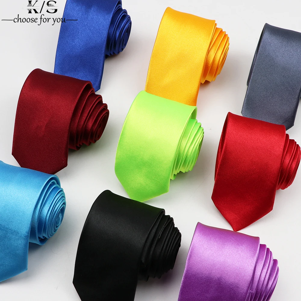 Однотонный модный галстук цветной яркий для вечерние униформа мужчин Подарочная