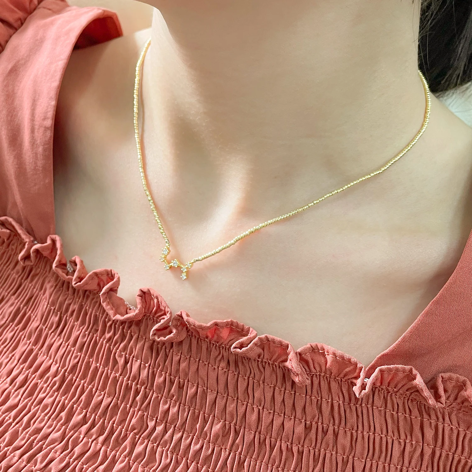 C.QUAN CHI New Exquisite Golden Miyuki Beaded Necklace Handmade Fashion Adjustable Necklace For Ladies
C.QUAN CHI New Exquisite Golden Miyuki Beaded Necklace Handmade Fashion Adjustable Necklace For Ladies