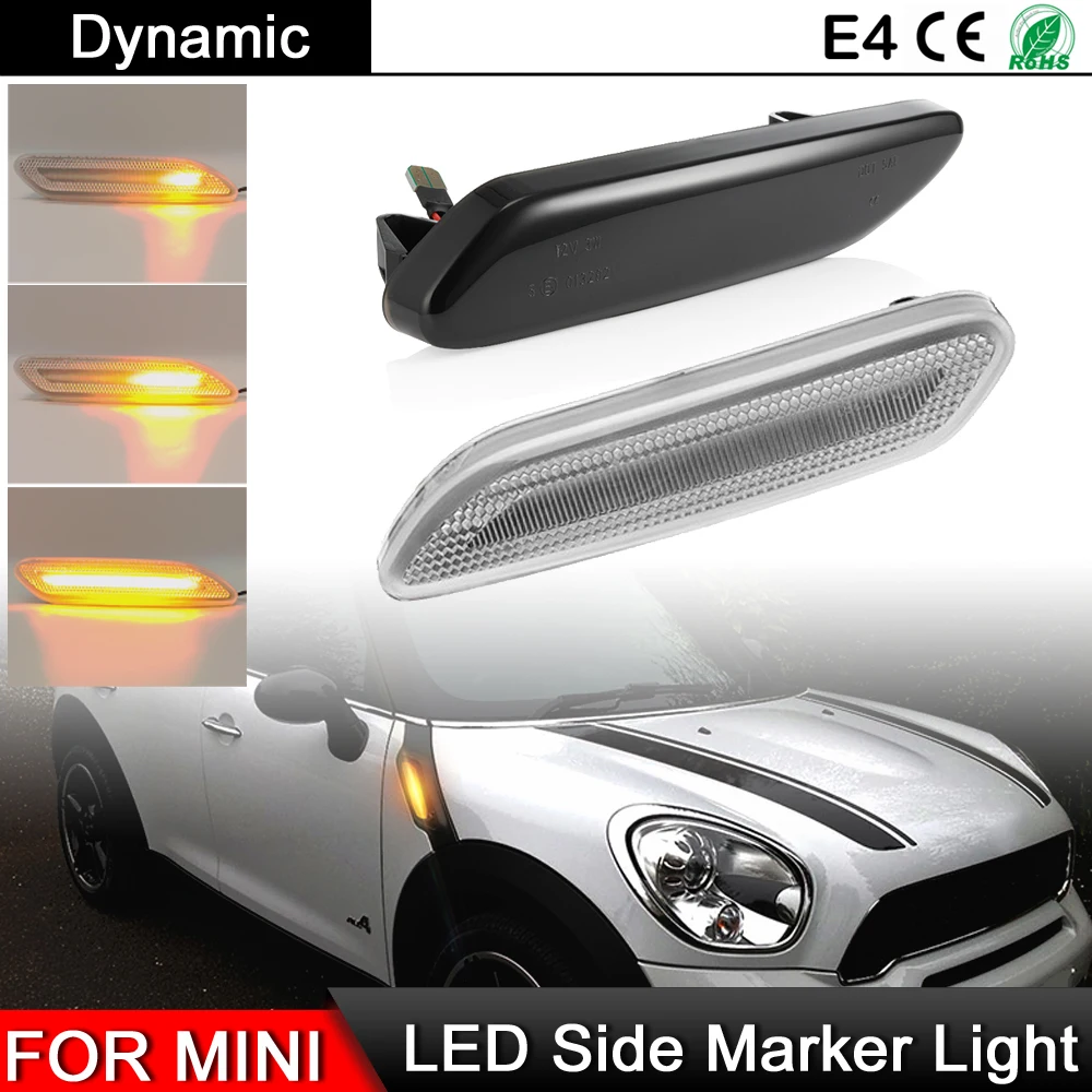 1 Pair For Mini Cooper R60 Countryman R61 Paceman 2012-2017 LED Side Marker Lamp Dynamic Amber Turn Signal Light
1 Pair For Mini Cooper R60 Countryman R61 Paceman 2012-2017 LED Side Marker Lamp Dynamic Amber Turn Signal Light