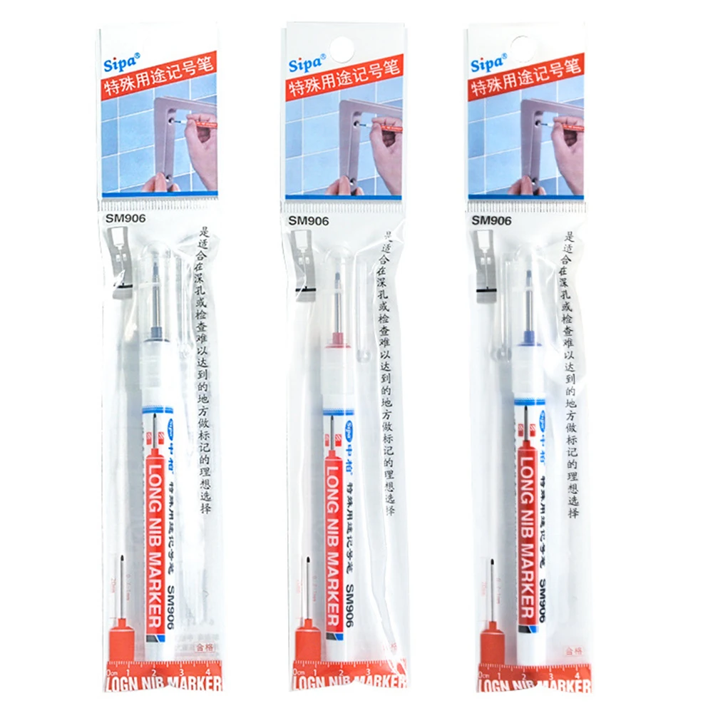 Long Head Markers Bathroom Woodworking Decoration Multi-purpose Deep Hole Marker Pens Art School Painting Drawing Supplies
Long Head Markers Bathroom Woodworking Decoration Multi-purpose Deep Hole Marker Pens Art School Painting Drawing Supplies