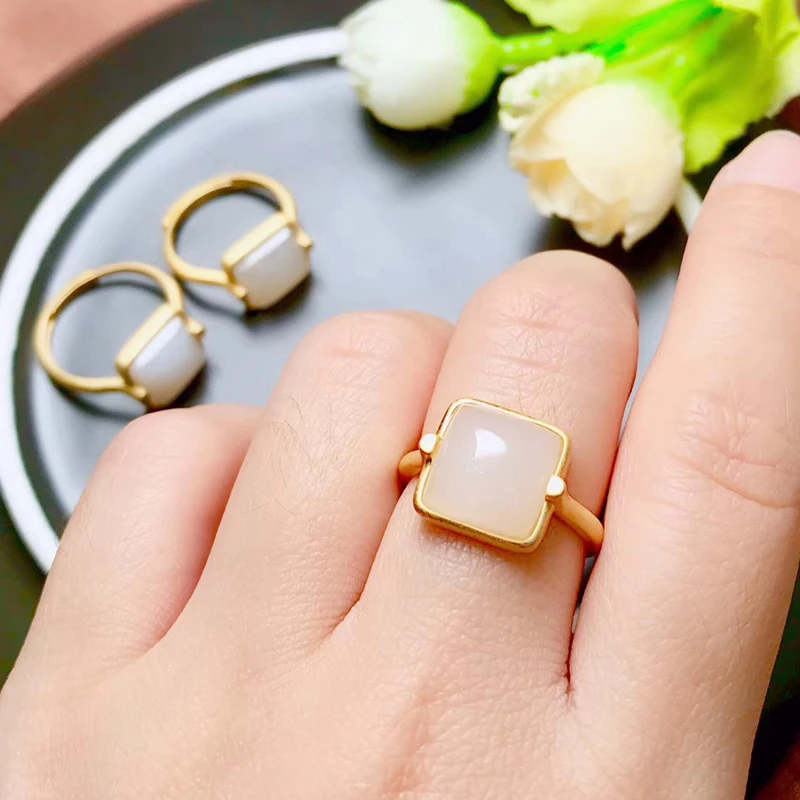 Jadery Vintage Charm 18k Gold Rings For Women Natural Jade Gemstone 925 Ring Party Engagement Sterling Silver Jewelry anillos
Jadery Vintage Charm 18k Gold Rings For Women Natural Jade Gemstone 925 Ring Party Engagement Sterling Silver Jewelry anillos
