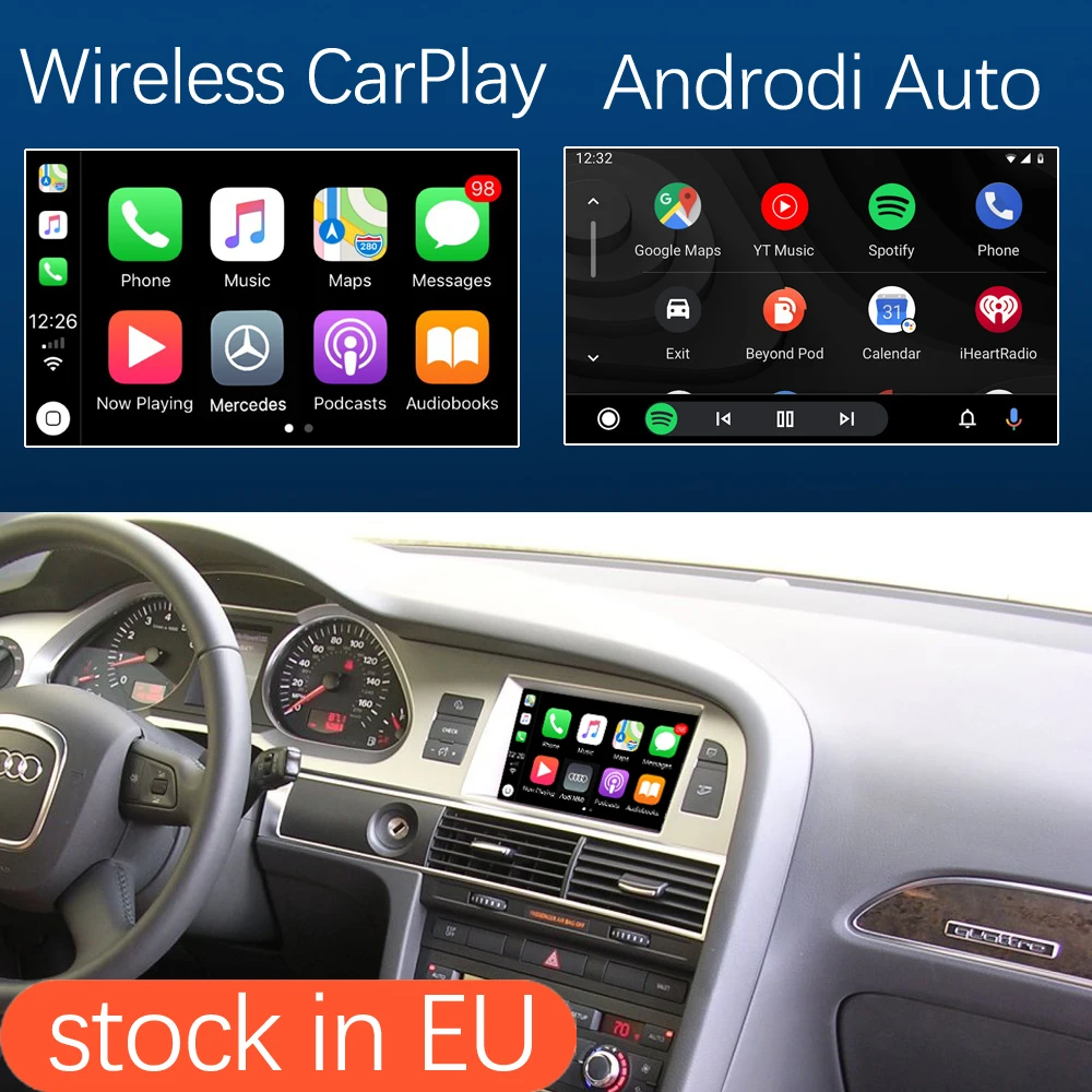 Беспроводной автомобильный интерфейс Apple CarPlay для Audi A6 A7 2010 2011 с MirrorLink AirPlay USB HDMI
