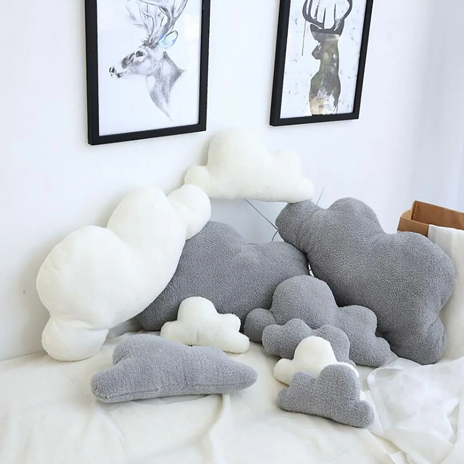 

Soft Velvet Cloud Outdoor Pillow Soft Car Plush Nap Pillow Sofa Cushion Baby Hug Doll Home Decor Cute Stuffed Plush Toys
