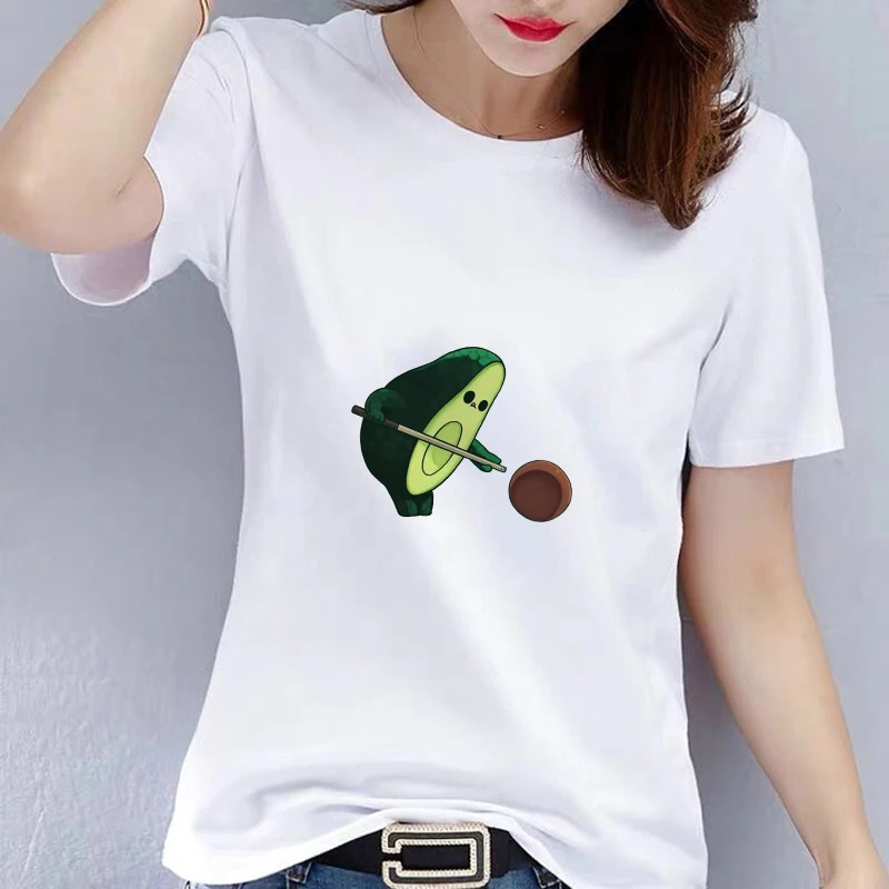 New T shirt Women Vegan Avocado Pattern T-shirts Summer Women White Casual Women's Shirt O-Collar Tshirt CN(Origin)
New T shirt Women Vegan Avocado Pattern T-shirts Summer Women White Casual Women's Shirt O-Collar Tshirt CN(Origin)