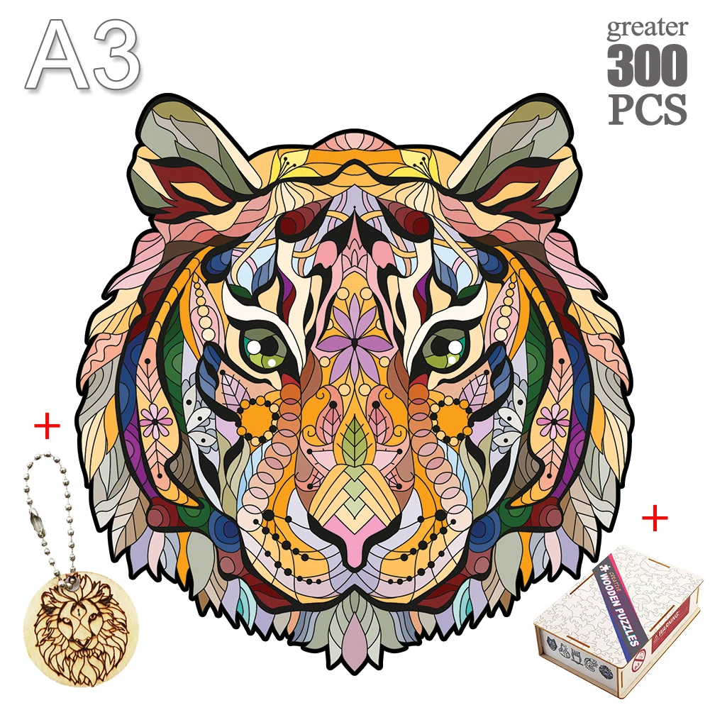 Unique Tiger Animal 3D Wooden Puzzle Adult Jigsaw Puzzle Gift Wrapping Box Puzzle Children Wooden Halloween Toy Gifts
Unique Tiger Animal 3D Wooden Puzzle Adult Jigsaw Puzzle Gift Wrapping Box Puzzle Children Wooden Halloween Toy Gifts