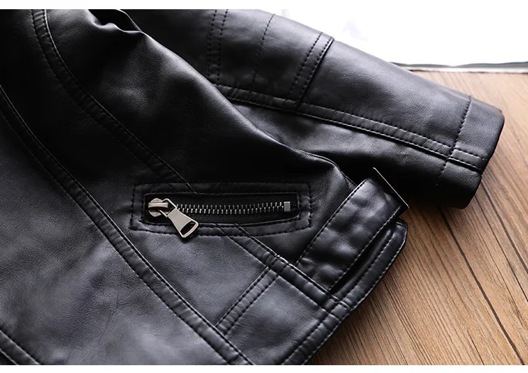 Baby jacket 2019 Autumn kids leather jacket for boys and girls black PU jacket children clothing zipper outerwear baby clothes
Baby jacket 2019 Autumn kids leather jacket for boys and girls black PU jacket children clothing zipper outerwear baby clothes