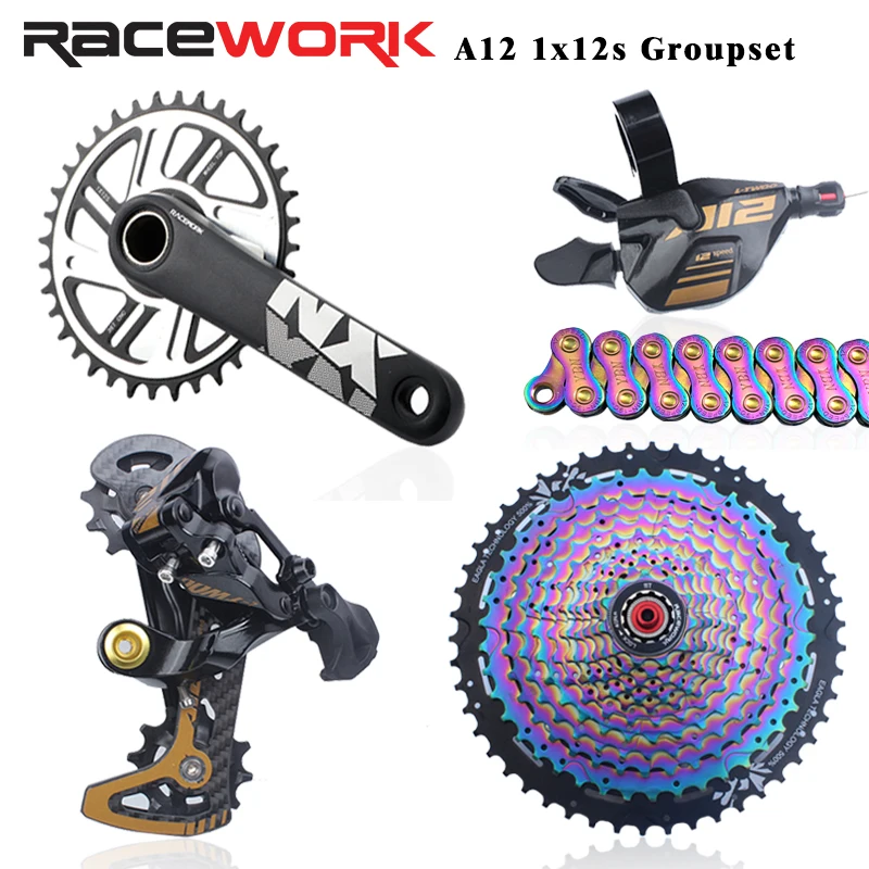 Система переключения передач LTWOO AT12, для горного велосипеда, 12 Скоростей, задний Derailleru RACEWORK NX1, велосипедная система 50T, радужная кассета, YBN ц... 
Система переключения передач LTWOO AT12, для горного велосипеда, 12 Скоростей, задний Derailleru RACEWORK NX1, велосипедная система 50T, радужная кассета, YBN ц...