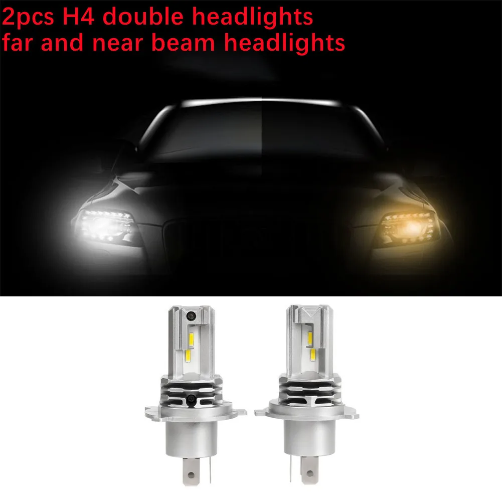 

2pcs M4 Series Car Led Headlights H4 Double Headlights With Far And Near Beam 6000K DC9V-32V 25W 1600LM Car Lights Accessorry