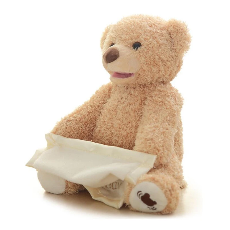 33cm Children'S Electric Plush Bear Hide And Seek Cute Music Bear Doll Best Birthday Gift
33cm Children'S Electric Plush Bear Hide And Seek Cute Music Bear Doll Best Birthday Gift