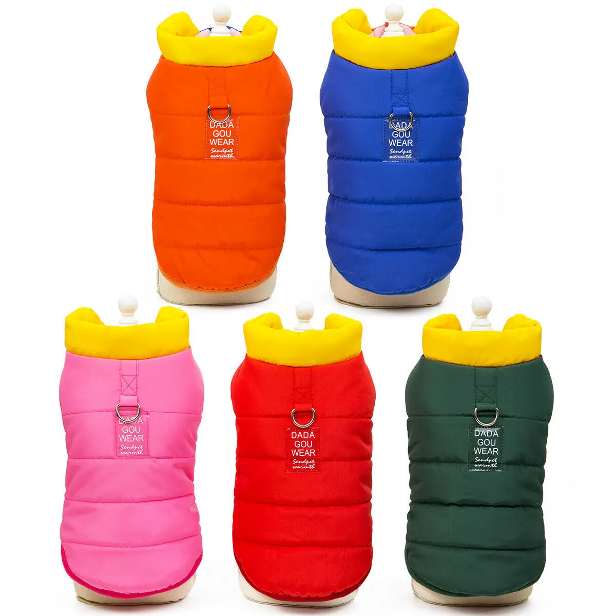 Drop Shipping Classic Snowsuit Padded Vest Dog Winter Jacket Coat Sweater with Leash Ring Five Color S-2XL
Drop Shipping Classic Snowsuit Padded Vest Dog Winter Jacket Coat Sweater with Leash Ring Five Color S-2XL