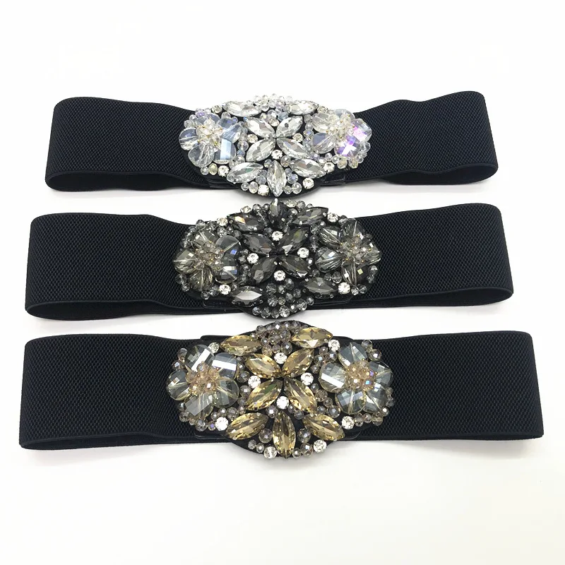 Belts for Women 2021 New Fashion Lady Girdle Flower-shaped Snap Button Rhinestone Belt Elastic Thread Elastic Waistband G Brand
Belts for Women 2021 New Fashion Lady Girdle Flower-shaped Snap Button Rhinestone Belt Elastic Thread Elastic Waistband G Brand