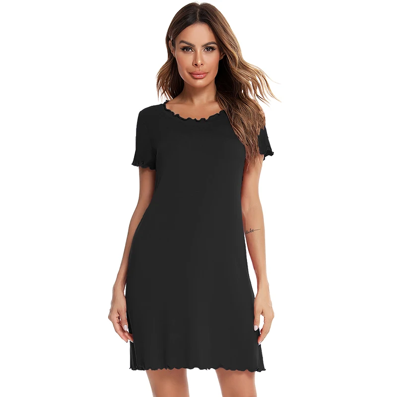 Slip Night Dress Women Sleepwear Pijama Modal Cotton Sexy Lace Women's Nightie Nightwear Hemmed Home Dress Nightgown 2021
Slip Night Dress Women Sleepwear Pijama Modal Cotton Sexy Lace Women's Nightie Nightwear Hemmed Home Dress Nightgown 2021