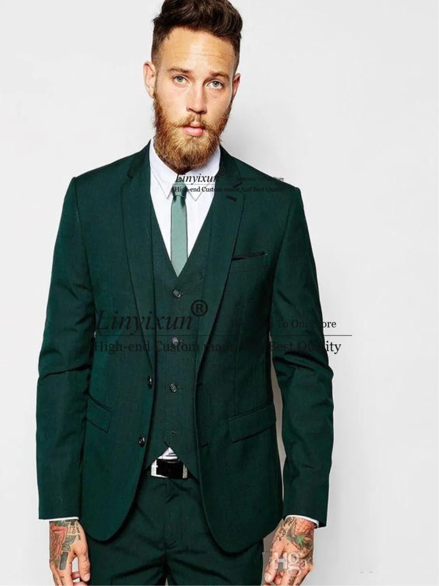 Green Formal Wedding Men Suits for Groomsmen Wear Three Piece Trim Fit Custom Made Groom Tuxedos Evening Party Suit
Green Formal Wedding Men Suits for Groomsmen Wear Three Piece Trim Fit Custom Made Groom Tuxedos Evening Party Suit