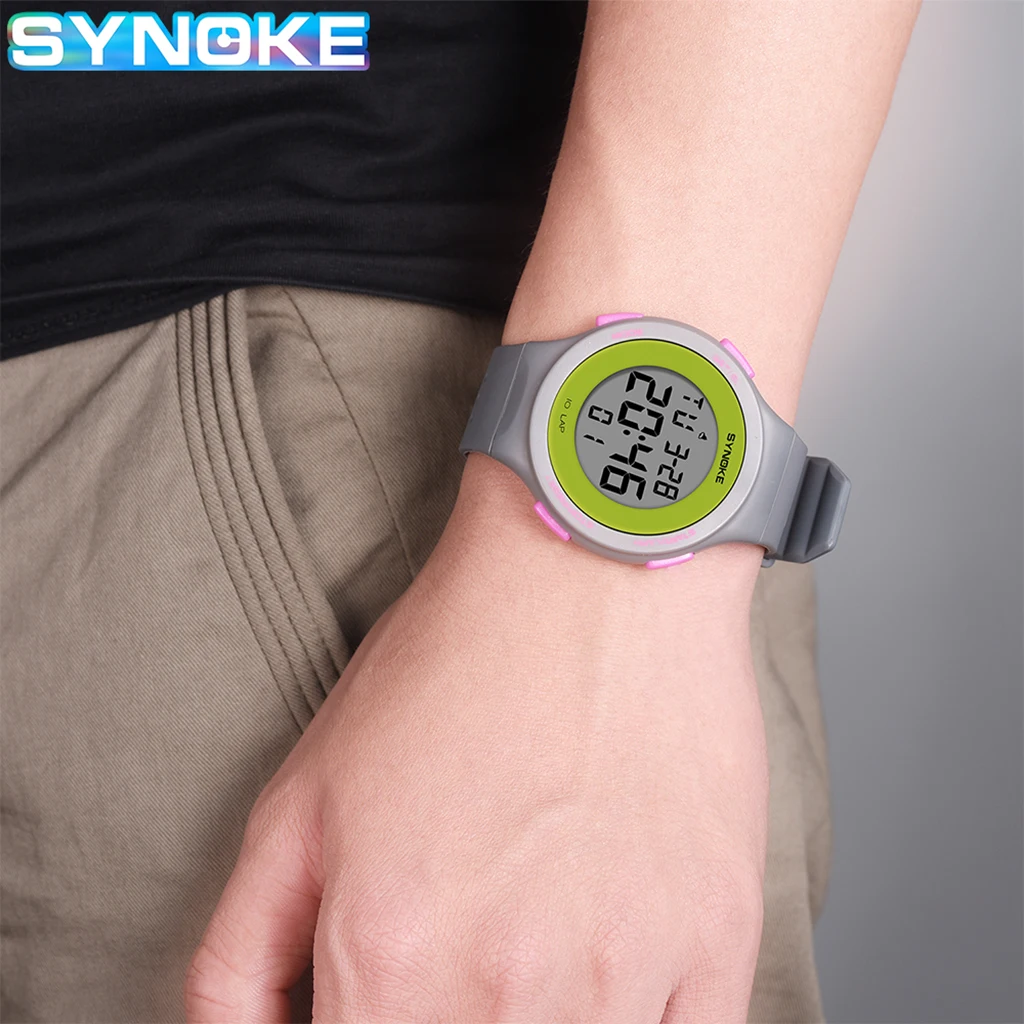 SYNOKE Men Digital Watches Fashion Sports Stop Watch Alarm Clock Waterproof Luminous Masculino Relogio Students Digital Watches
SYNOKE Men Digital Watches Fashion Sports Stop Watch Alarm Clock Waterproof Luminous Masculino Relogio Students Digital Watches