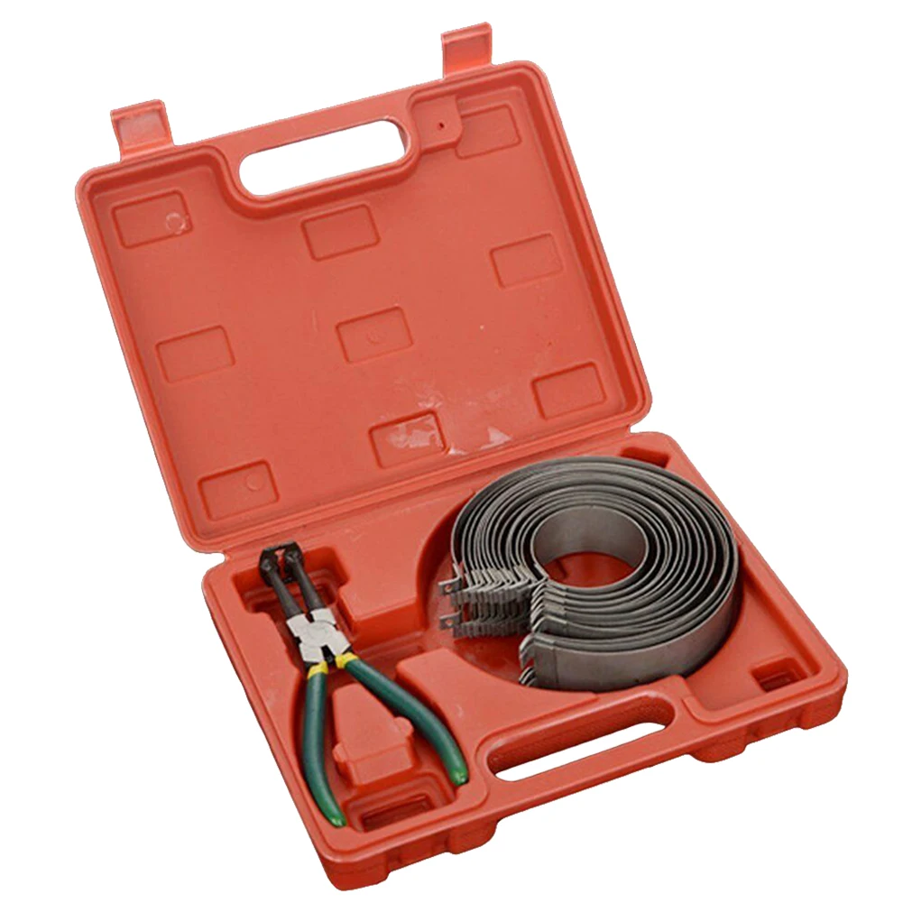 62-140mm Clamp Repair Tool Kit Universal With Case Collars Motorcycle Steel Fine-tooth Lock Fastener Piston Ring Compressor
62-140mm Clamp Repair Tool Kit Universal With Case Collars Motorcycle Steel Fine-tooth Lock Fastener Piston Ring Compressor