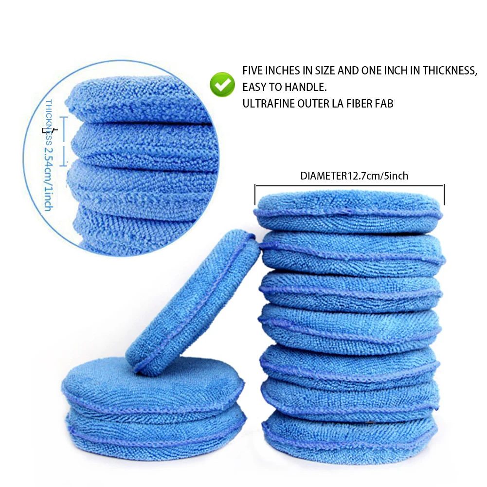10 pcs Microfiber Wax Applicator Sponge Pad Ultra-Soft Polishing Waxing Sponge with Pocket Cars Wax Applicator Foam Sponge Blue
10 pcs Microfiber Wax Applicator Sponge Pad Ultra-Soft Polishing Waxing Sponge with Pocket Cars Wax Applicator Foam Sponge Blue
