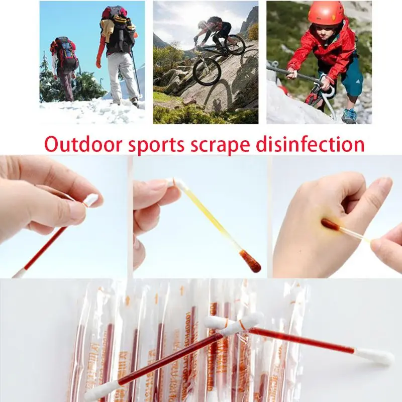20Pcs Disposable Iodophor Cotton Swabs Disinfecting Solution Portable Outdoor Emergency Wound Cleaning First Aid Supply
20Pcs Disposable Iodophor Cotton Swabs Disinfecting Solution Portable Outdoor Emergency Wound Cleaning First Aid Supply