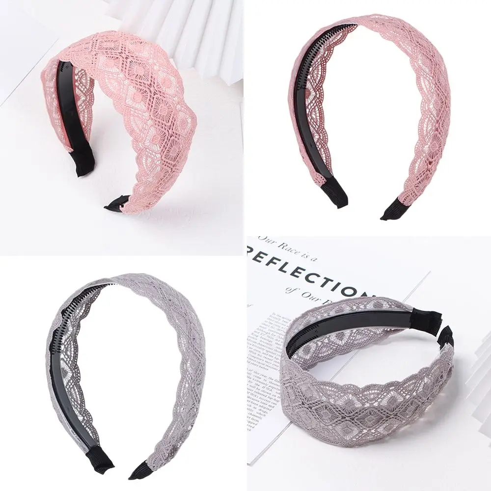 Sweet Hair Hoop Women Headband Lace Hollow Wide-brim Hair Band
Sweet Hair Hoop Women Headband Lace Hollow Wide-brim Hair Band