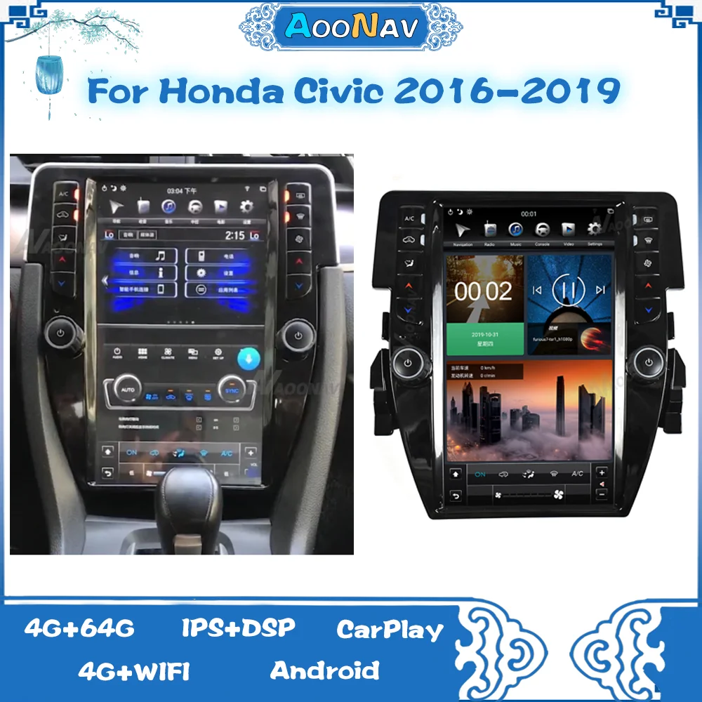 Car Radio For Honda Civic 2016 -2019 Android GPS Navigation Stereo Multimedia Player Wirelss Carplay Head Unit Touch Screen
Car Radio For Honda Civic 2016 -2019 Android GPS Navigation Stereo Multimedia Player Wirelss Carplay Head Unit Touch Screen