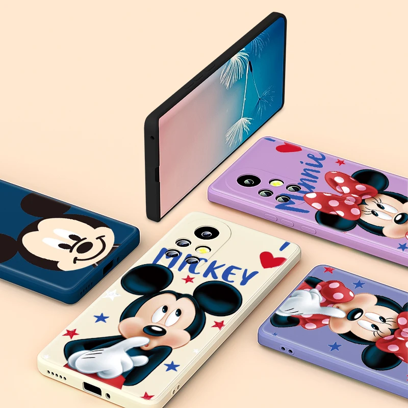 

Couple Disney Mickey Minnie For Huawei Nova 4E 4 3i 3 8 8i 8SE 7SE 7 6SE 7i 6SE 6 5i 5 5T Pro Liquid Silicone Capa Phone Case