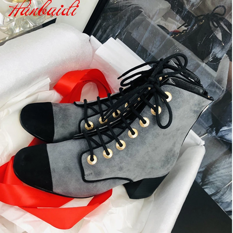 Genuine Suede Leather Women Ankle Boots Fashion Patchwork Lace Up Martin Boots Ruwnay Casual Combat Short Boots Autumn Winter 1
Genuine Suede Leather Women Ankle Boots Fashion Patchwork Lace Up Martin Boots Ruwnay Casual Combat Short Boots Autumn Winter 1