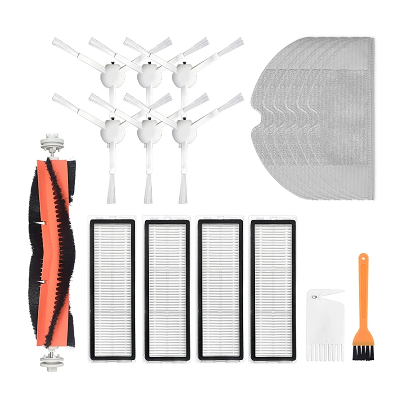 Сменные детали для робота-пылесоса Xiaomi Mijia 1C 2C/STYTJ01ZHM, фильтр НЕРА, основная щетка, насадка на швабру, 19 шт. 
Сменные детали для робота-пылесоса Xiaomi Mijia 1C 2C/STYTJ01ZHM, фильтр НЕРА, основная щетка, насадка на швабру, 19 шт.