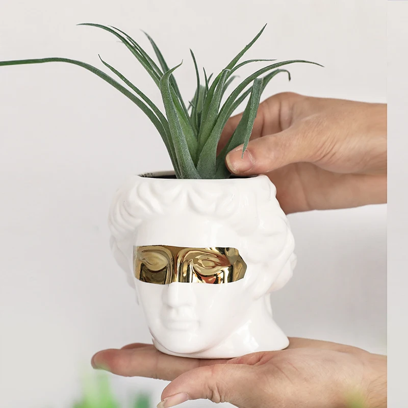 Northern Europe Resin Vase Home Decoration Flower Pot Pen Holder Makeup Brush Holder Storage Box Head Greek Sculpture Model
Northern Europe Resin Vase Home Decoration Flower Pot Pen Holder Makeup Brush Holder Storage Box Head Greek Sculpture Model