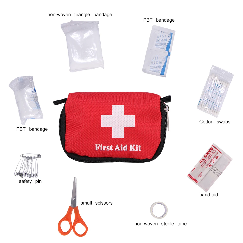 9 Items Portable Travel First Aid Kit Outdoor Camping Emergency Medical Bag Bandage Band Aid Survival Kits Self Defense
9 Items Portable Travel First Aid Kit Outdoor Camping Emergency Medical Bag Bandage Band Aid Survival Kits Self Defense