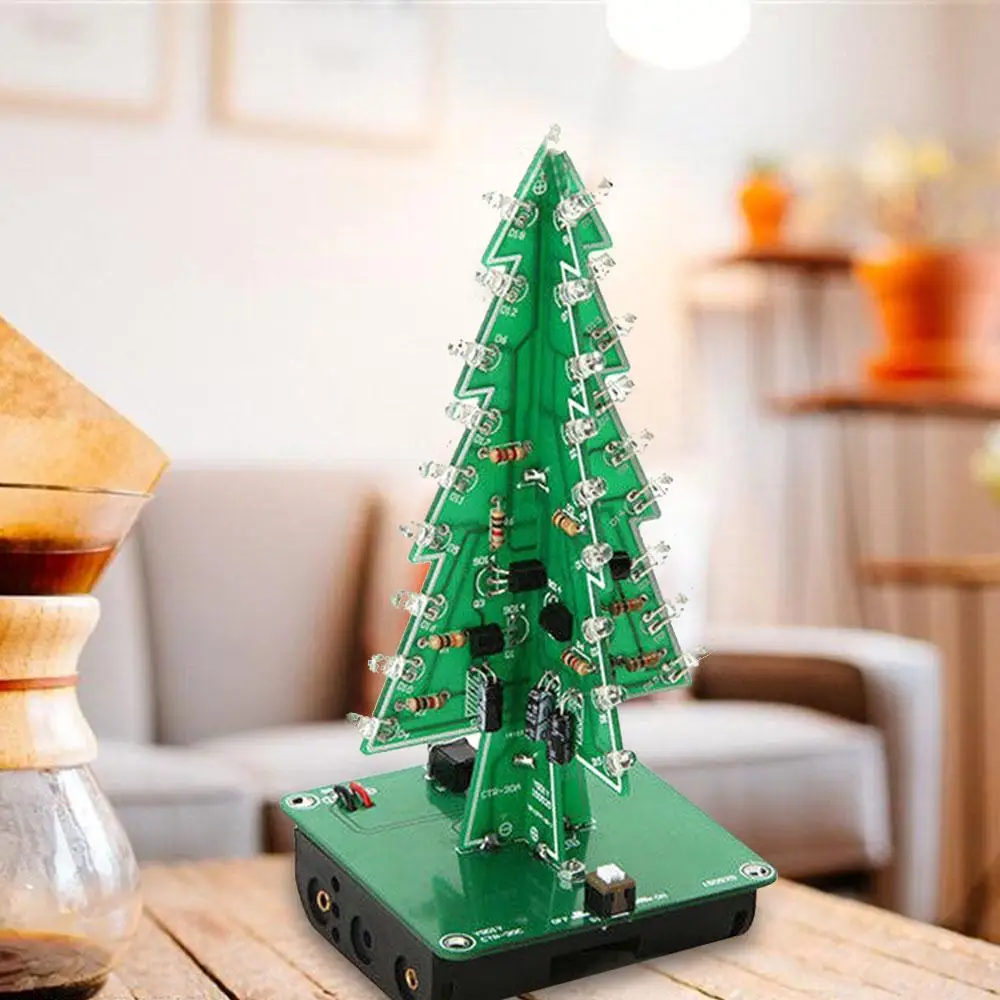LED Christmas Tree 3D Christmas Tree Electronic Fun Glowing Colorful Circuit Parts DIY
LED Christmas Tree 3D Christmas Tree Electronic Fun Glowing Colorful Circuit Parts DIY