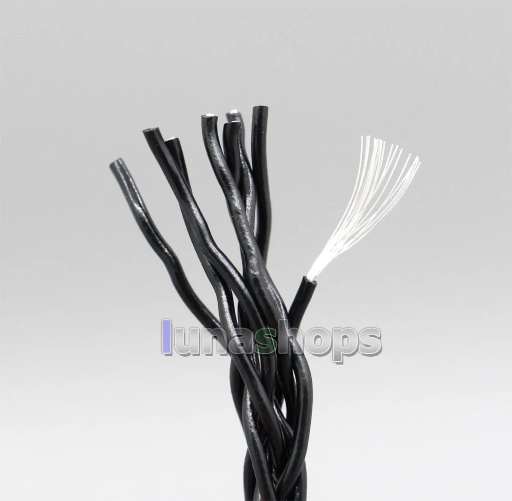 LN006600 2 5 мм 4 8-жильный посеребренный черный кабель для наушников HiFiMan HE400 HE5 HE6 HE300 HE4