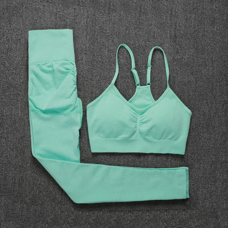 Two Piece Set Women Seamless Gym Sports Bra and High Waist Leggings Outfits Solid Color Fitness Tracksuit Women
Two Piece Set Women Seamless Gym Sports Bra and High Waist Leggings Outfits Solid Color Fitness Tracksuit Women