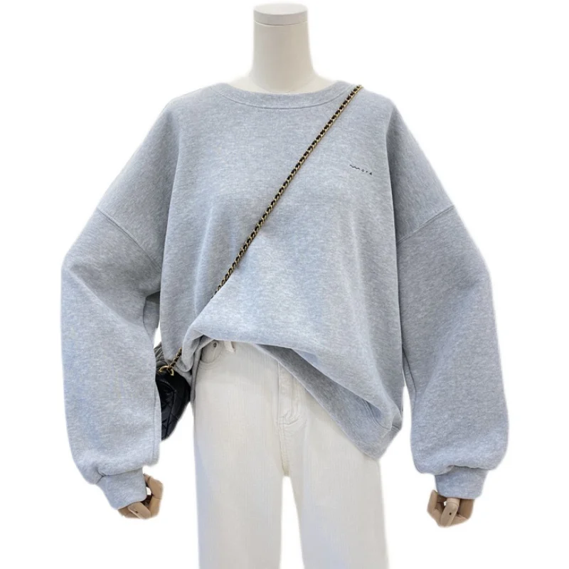 New Printed Simple Solid Color Hoodies Women's 2021 Spring Loose Lazy Style Sweatshirts All-Match Long Sleeve Pullover Tops 
New Printed Simple Solid Color Hoodies Women's 2021 Spring Loose Lazy Style Sweatshirts All-Match Long Sleeve Pullover Tops