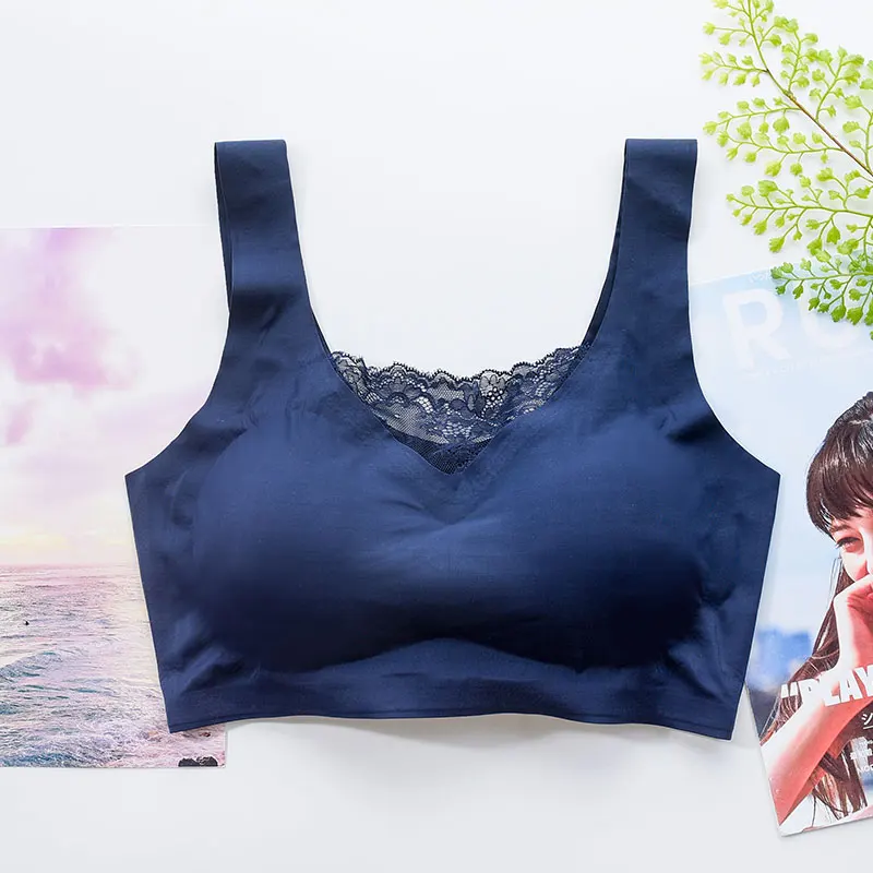 Japanese women's seamless underwear Shockproof running vest plus size bra sports top Sports bra big size bra
Japanese women's seamless underwear Shockproof running vest plus size bra sports top Sports bra big size bra