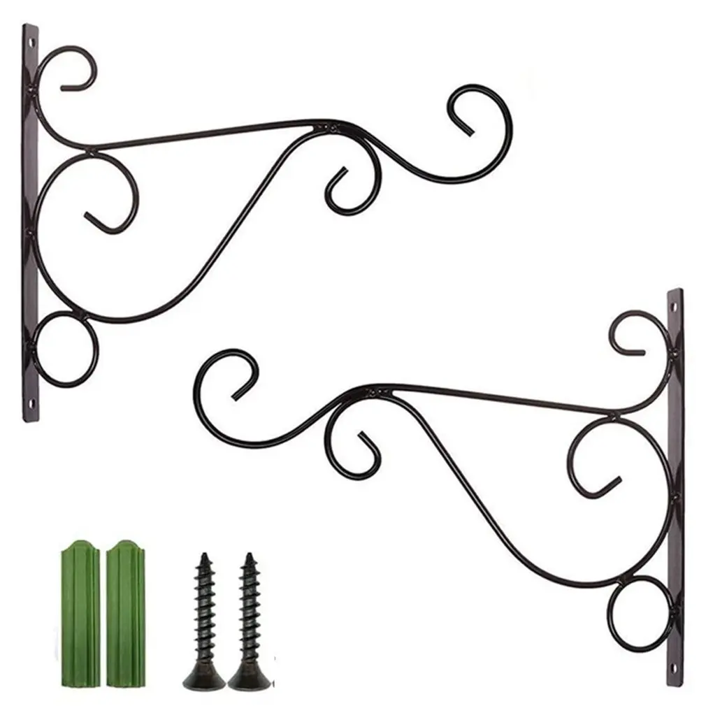 Hanging Plants Bracket European Style Wall Planter Hooks Flower Pot Iron Lanterns Hanger for Garden Outdoor Indoor Patio
Hanging Plants Bracket European Style Wall Planter Hooks Flower Pot Iron Lanterns Hanger for Garden Outdoor Indoor Patio